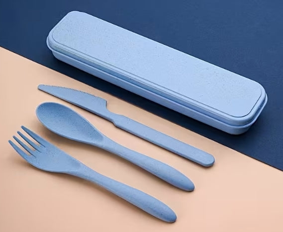 Travel Cutlery Set with Storage Box