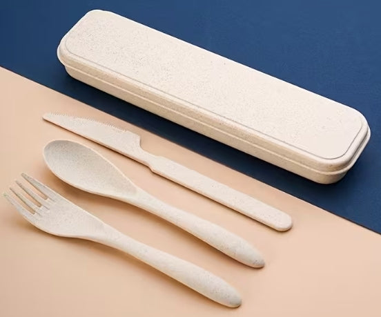 Travel Cutlery Set with Storage Box