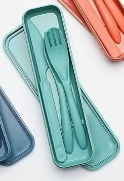 Travel Cutlery Set with Storage Box