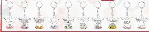 Acrylic Angel Keychain