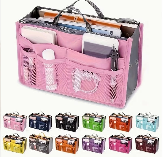 Multifunctional Double Layer Folding Storage Bag Large Capacity Zipper Bag