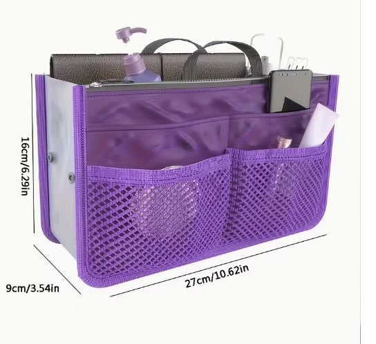 Multifunctional Double Layer Folding Storage Bag Large Capacity Zipper Bag