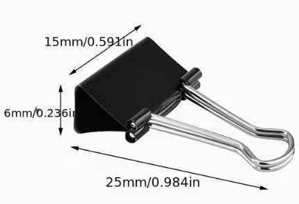 Mini Black 15mm Paper Clips