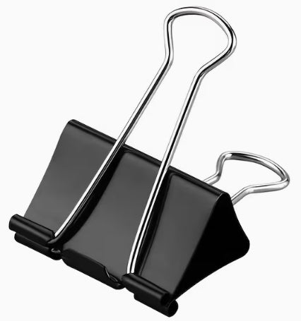 Small Black Foldback Paper Clip