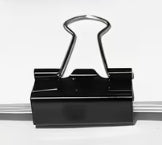Small Black Foldback Paper Clip
