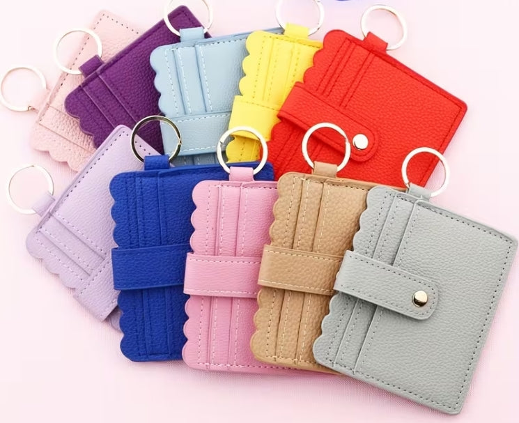 Pu Leather Keychain Wallet