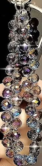 Luxurious Rhinestone Phone Lanyards with Lanyard Card Gaskets