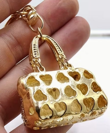 Enamel Mini Handbag Keychain