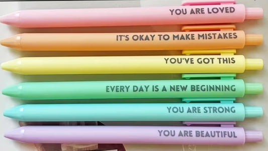 Retractable Pastel Motivational Inspirational Encouraging Pen