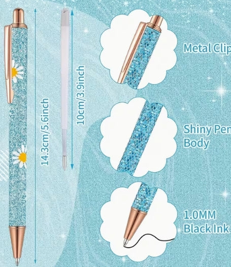 Sparkling Floral Pen