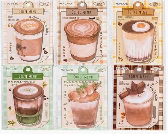 Sticky Notes Coffee Themed