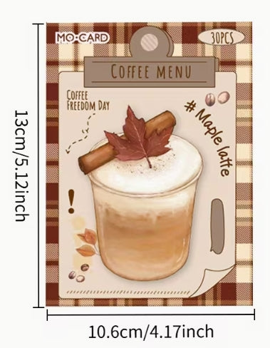 Sticky Notes Coffee Themed