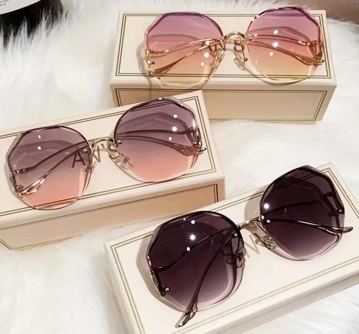 Gradiant Rose Golden Frame Glasses