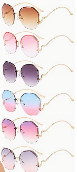 Gradiant Rose Golden Frame Glasses
