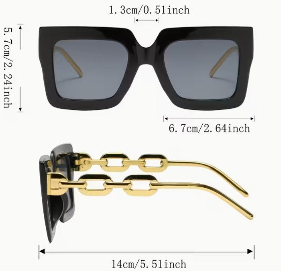 Pc Thick Frames and Tinted Lenses Glasses