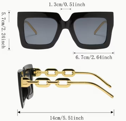 Pc Thick Frames and Tinted Lenses Glasses