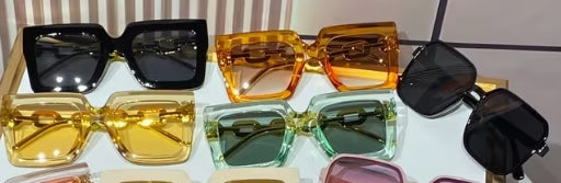 Pc Thick Frames and Tinted Lenses Glasses