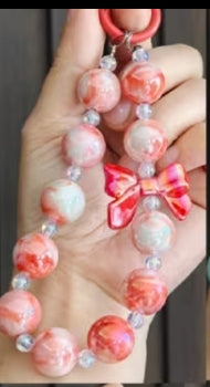 Glass Beads Bows and Hearts
