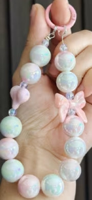 Glass Beads Bows and Hearts