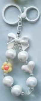 Glass Beads Bows and Hearts