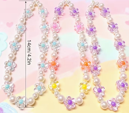 Floral Acrylic Bead phone strap