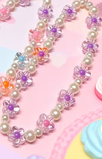 Floral Acrylic Bead phone strap
