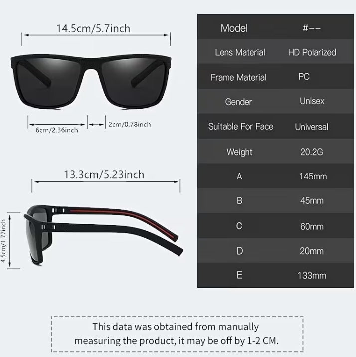Square Silhouette Retro-Inspired Glasses-Paleshy