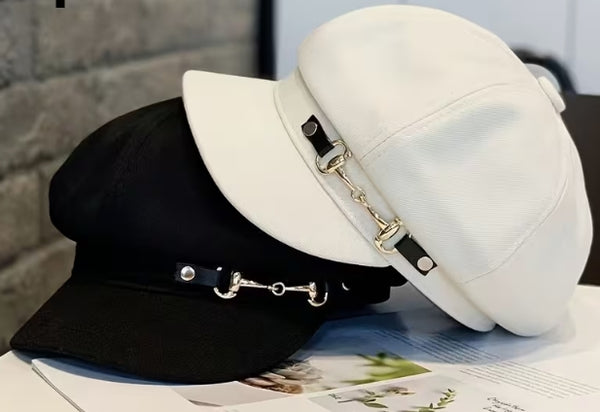 Beret with Embossed Design Hat