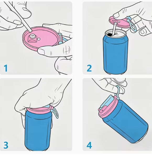 Leak-Proof Beverage Can Cover