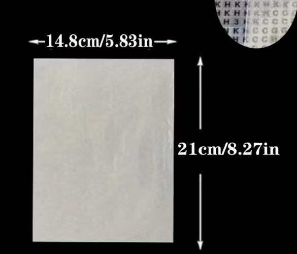 Release Paper, Thin Dust Cover Adhesive Sticker