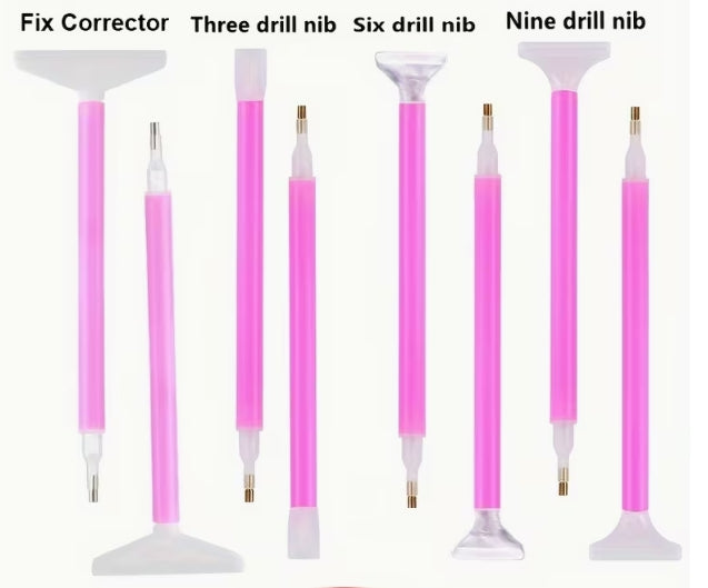 DIY Diamond Painting Pen Artificial 5D Diamond Embroidery Point Drill Pen Set