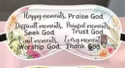 Inspirational-Christian-Themed Eye Masks