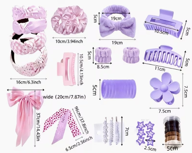 Combination Hair Tie Accessory Kit