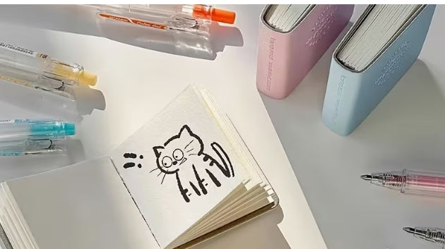 Pocket-Sized Drawing Books with PU Cover & Thickened Pages