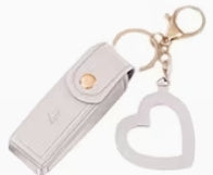 Lipstick Faux Leather one button holder