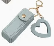 Lipstick Faux Leather one button holder