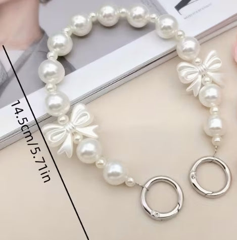 Pearl And Bow Lanyard