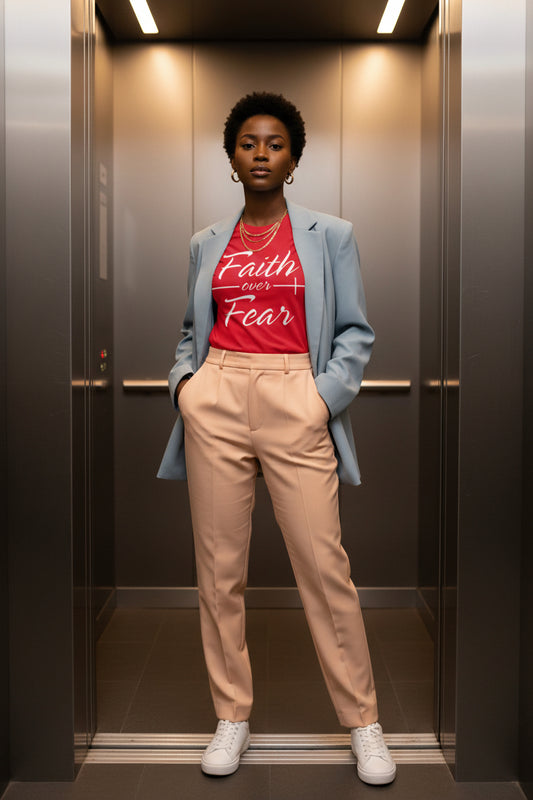 Faith Over Fear Complete T-Shirt (White Letters)