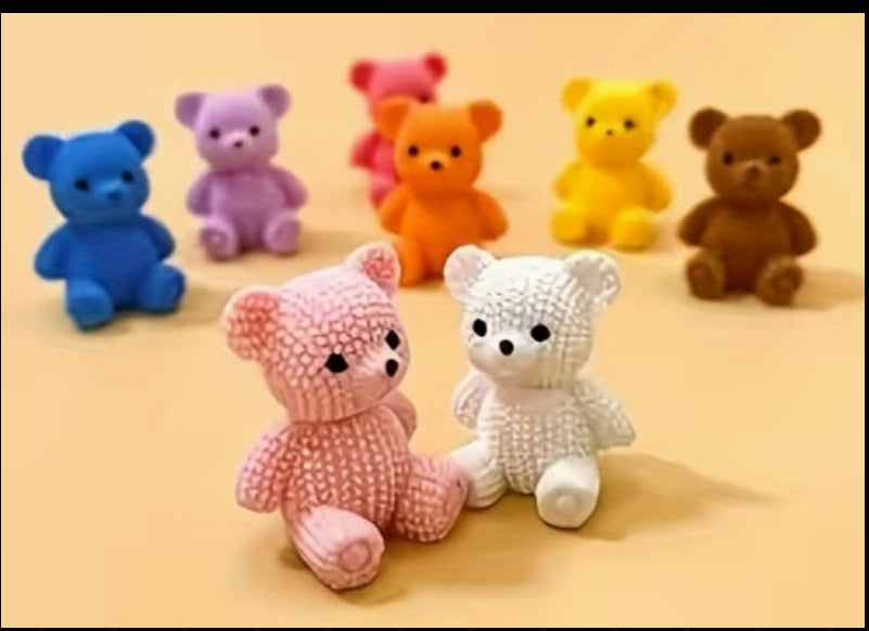 Mini Resin Sitting Bear Models Ornaments