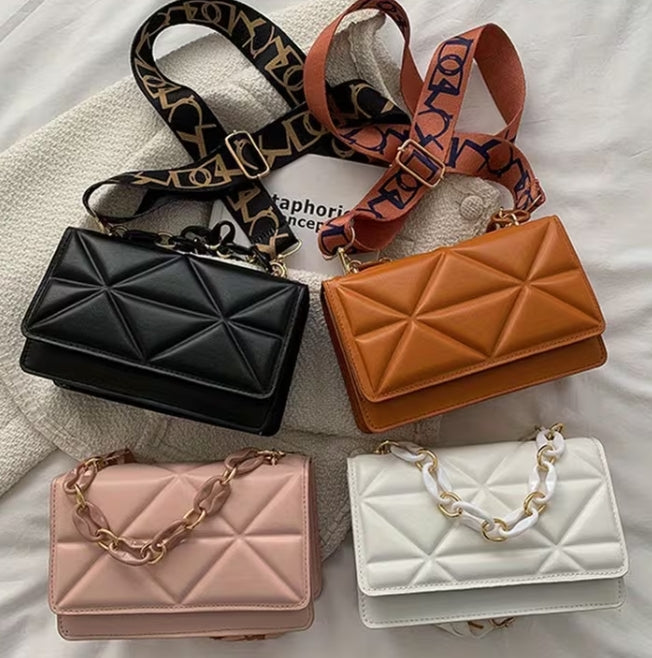 Geometric Classic Shoulder Bag