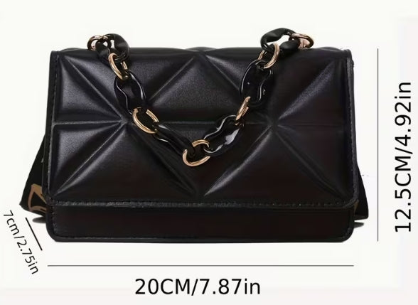 Geometric Classic Shoulder Bag