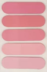Colorful rounded sticky index tabs 5 shades