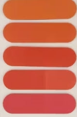 Colorful rounded sticky index tabs 5 shades