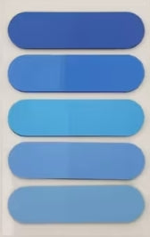 Colorful rounded sticky index tabs 5 shades
