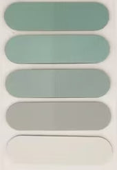 Colorful rounded sticky index tabs 5 shades