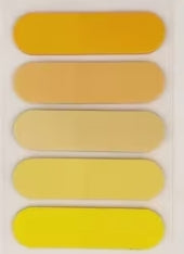 Colorful rounded sticky index tabs 5 shades