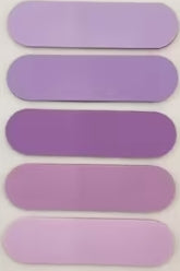 Colorful rounded sticky index tabs 5 shades