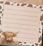 Highland Cow Sticky Notes 3.0X3.0inch