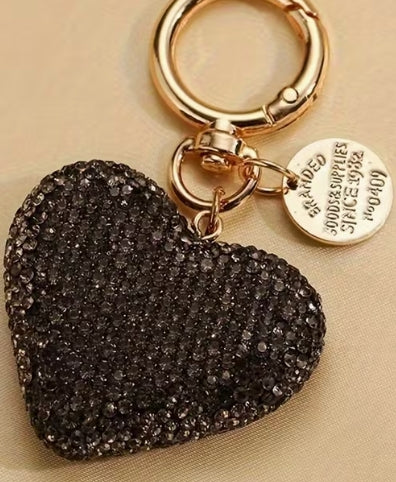 Solid Rhinestone Heart with Small Lanyard