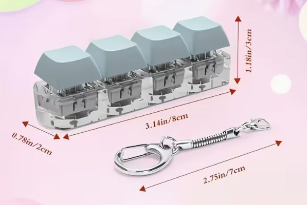 Keycap F Keyboard Keychain